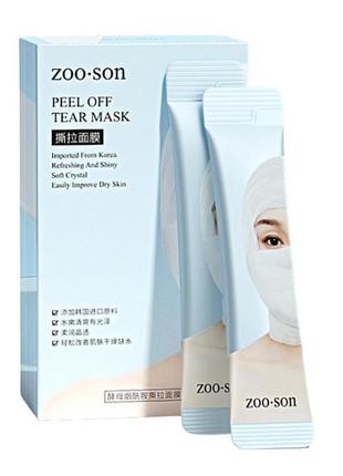 Очищающая маска пленка zoo son nicotinamide peel off mask 4 мл*20 шт1 фото