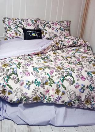 Постельное белье сиреневый ковер бязь люкс meriset