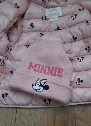 Шапка с minny mouse disney шапочка з вушками