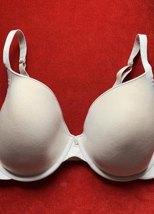 Бежевый бюстгальтер на большую грудь, лифчик бесшовный,гладкий лифчик