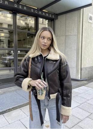 Дубленка zara