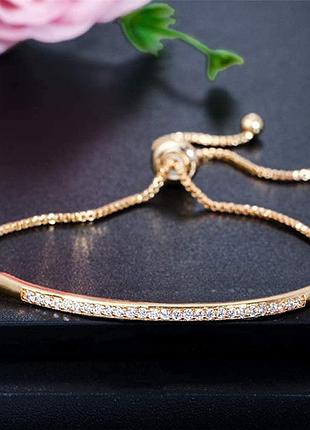 Стильный регулируемый браслет на металлических завязках
