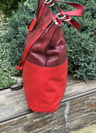Tod’s итальялия стильная вместительная яркая сумка шоппер оригинал4 фото