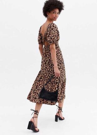 Платье new look zara h&m в леопардовый принт l1 фото