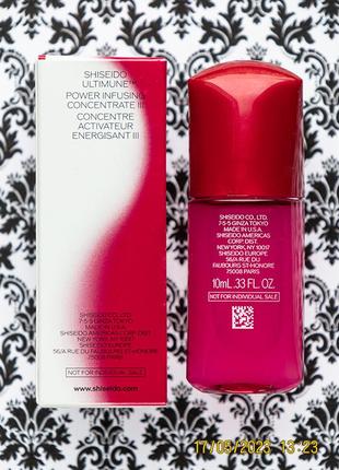 🇯🇵 антивікова сироватка від зморшок shiseido ultimune power infusing concentrate 10 мл4 фото