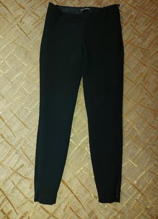 Классические черные зауженные брюки, подростковые брюки next2 фото