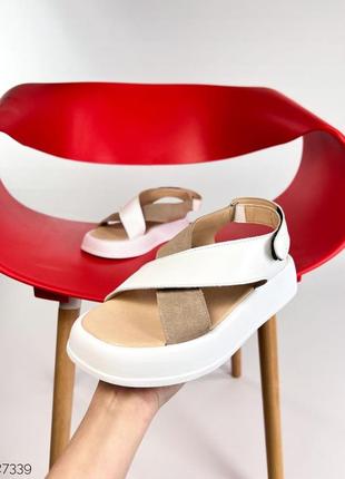 Женские босоножки полностью натуральные