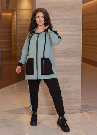 Стильный спортивный прогулочный костюм двойка