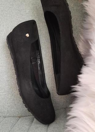 Туфельки замш