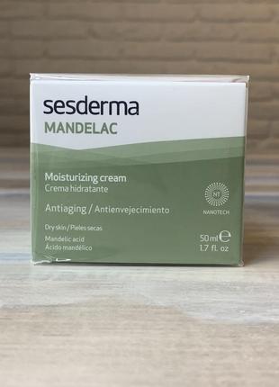 Зволожуючий крем з мигдальною кислотою sesderma mandelac moisturizing cream1 фото