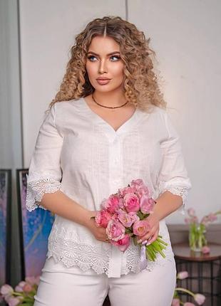 Стильная блуза лён