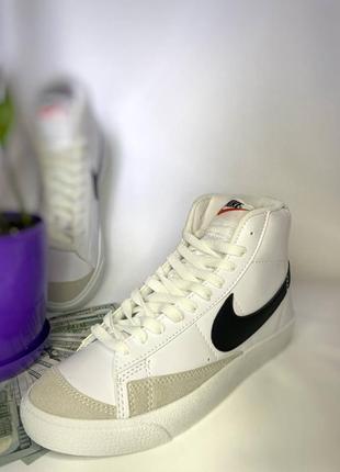 Nike blazer mid 77 white7 фото