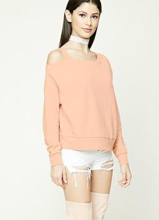 Легкий світшот з відкритим плечем forever 21