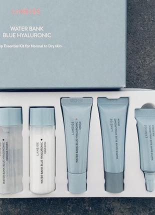 Увлажняющий набор с гиалуроновой кислотой laneige water bank blue hyaluronic 5pcs kit