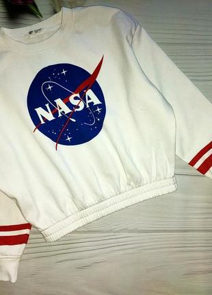 Вкорочений світшот  nasa h&m