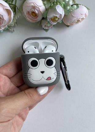 Чехол airpods 1/2 котик