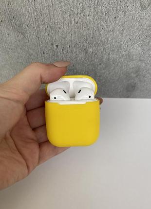 Чехол airpods 1/2 желтый