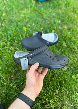 Крокси crocs literide чорні жіночі / чоловічі сабо / шльопанці2 фото