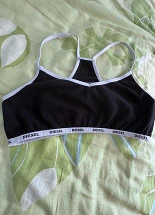 Чорний дитячий, підлітковий топ diesel