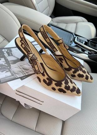 Туфли dior леопардовые1 фото