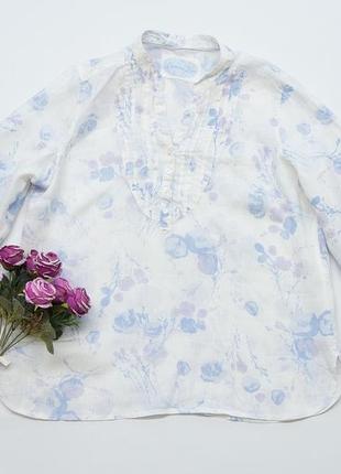 Блуза льняная, туника marks & spencer, лен.3 фото