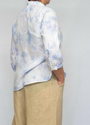 Блуза льняная, туника marks & spencer, лен.1 фото