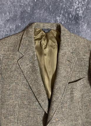 Пиджак жакет шерстяной мужской премиальный harris tweed vintage2 фото