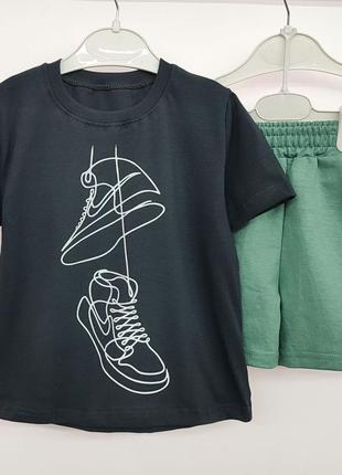 Костюм для мальчика, футболка и шорты