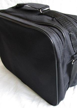 Мужская сумка через плечо папка портфель а4 черная8 фото