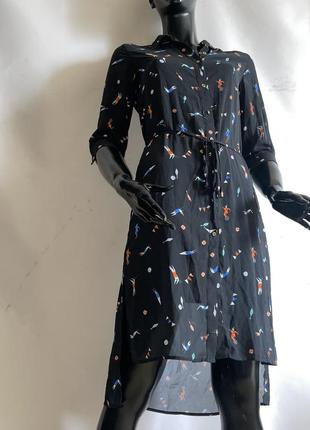 Шифоновое платье рубашка с платьем подкладом