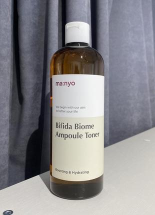 Тонер для захисту та відновлення біому шкіри manyo bifida biome ampoule toner