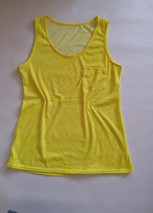 Яскрава жовта майка  mango роз.s-m