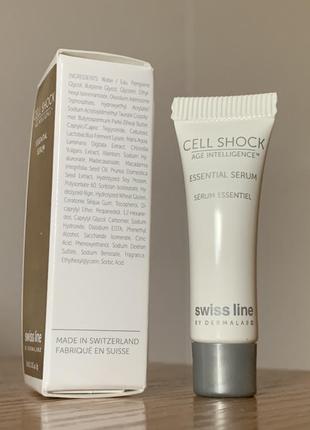Сировотка для обличчя swiss line cell shock age intelligence essentiel serum 3 ml пробник3 фото