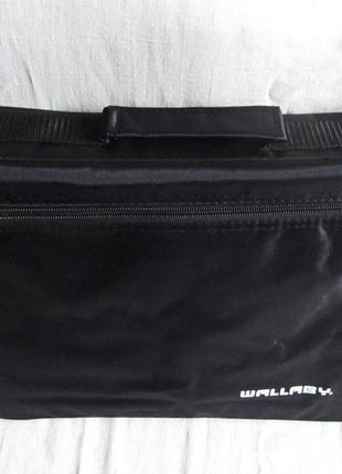 Чоловіча сумка через плече папка портфель а4 чорна2 фото