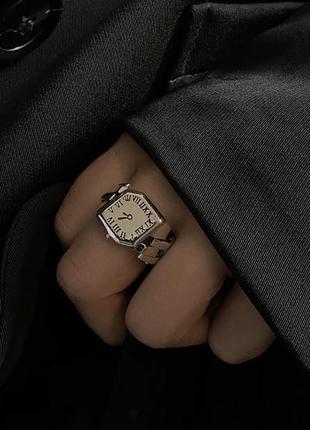 Часы-кольцо на палец, колечко часы, кольцо-время