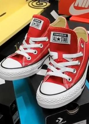 Кеды converse all star red low2 фото