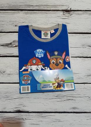 Комплект костюм дитячий футболка шорти піжама дитяча шортами на хлопчика щенячий патруль літо5 фото