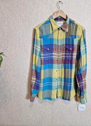 Стильная, яркая винтажная рубашка, рубашка denim &amp; supply ralph lauren, оригинал
