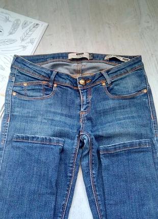 Сині джинси скінні, приталені джинси skini skinny дивіться виміри бершка bershka2 фото