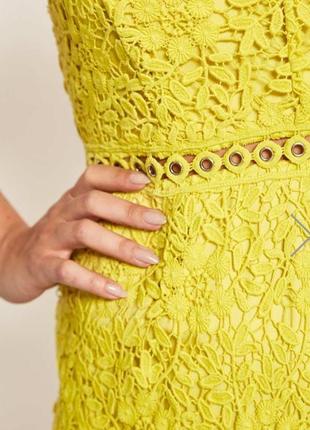 Брендовое кружевное платье на молнии mint velvet, оригинал5 фото