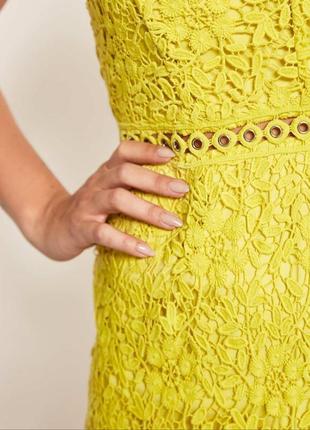 Брендовое кружевное платье на молнии mint velvet, оригинал3 фото