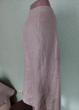 Лляная юбка zara юбка из льна6 фото