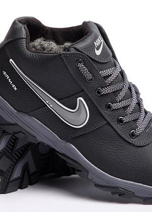 Кроссовки кожаные зимние nike snow grip3 фото