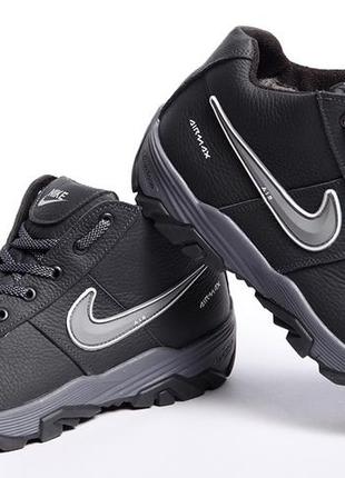 Кроссовки кожаные зимние nike snow grip5 фото