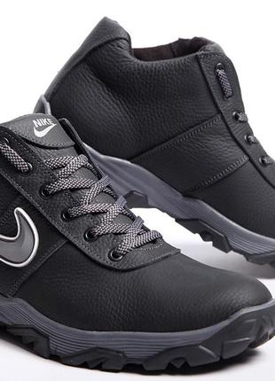 Кросівки шкіряні зимові nike snow grip7 фото