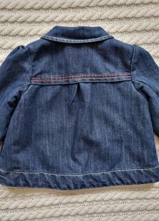 Джинсовая курточка, пальто на девочку 9-12 месяцев.9 фото