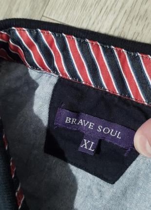 Чоловіча футболка/поло/brave soul/сіра футболка/ чоловічий одяг/2 фото