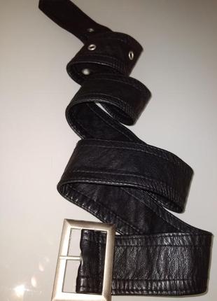 Пояс эластичный кожаный с великобритании талия 72-90 см3 фото