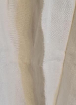 Новый топ zara открытыми плечами объёмный свободный белый блузка блуза вышиванка льняной хлопковый8 фото