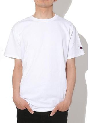 Бордовая базовая однотонная футболка без принта champion short sleeve maroon4 фото